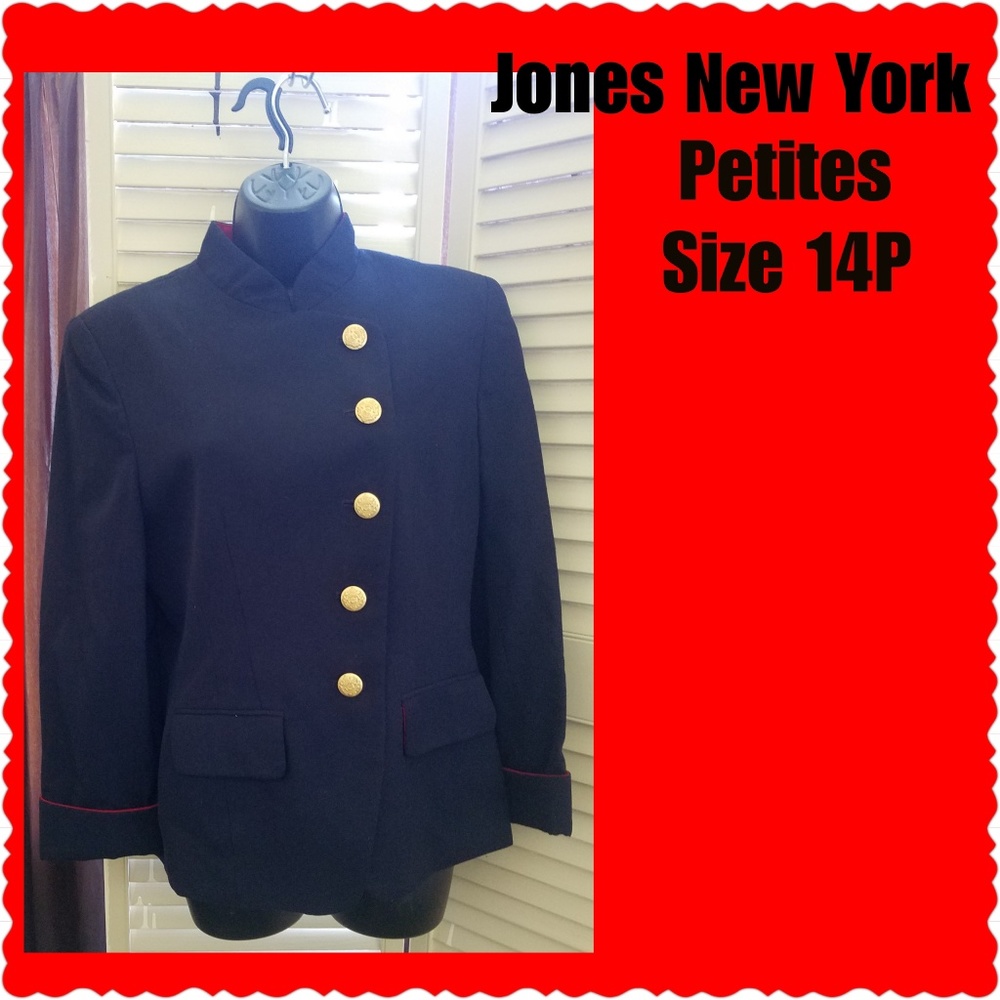 Navy Military Jones New York blazer